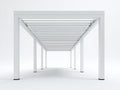 Pergola da giardino - Alluminio - 600 x 300 x 250 cm - Bianco - Stile moderno