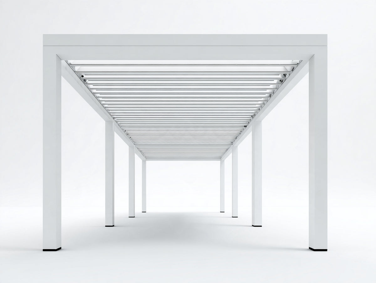 Pergola da giardino - Alluminio - 600 x 300 x 250 cm - Bianco - Stile moderno