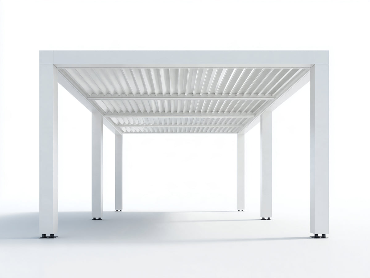 Pergola da giardino - Alluminio - 500 x 350 x 250 cm - Bianco - Stile moderno